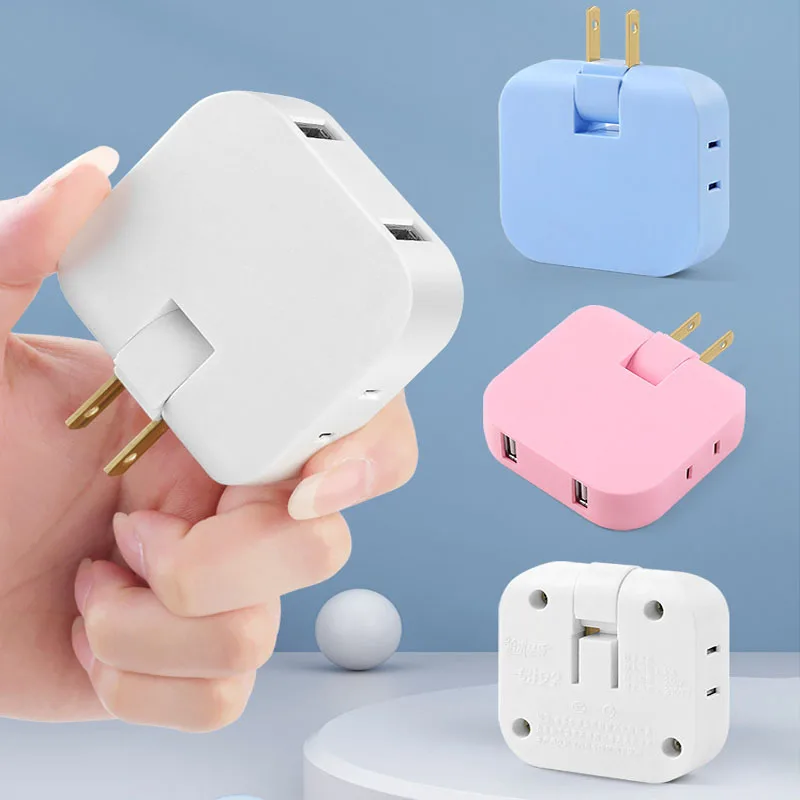 3-in-1電気ソケット,調整可能な回転アダプター,モバイル充電器,2つのUSBソケット,180度