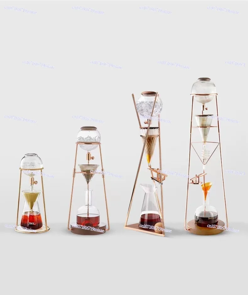 Coffee Machine Ice Drop Pot Household Small Commercial Luxury Glass Ice Brew Drip Type Hand Brew Cold Brew Pot