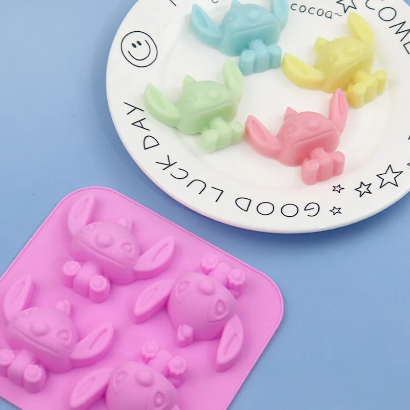 Disney Mickey Silicone Mold Food Grade Cartoon Ice Cube for Chocolate Candy Gummy Cake Baking Tools Kids Birthday Party Supplies