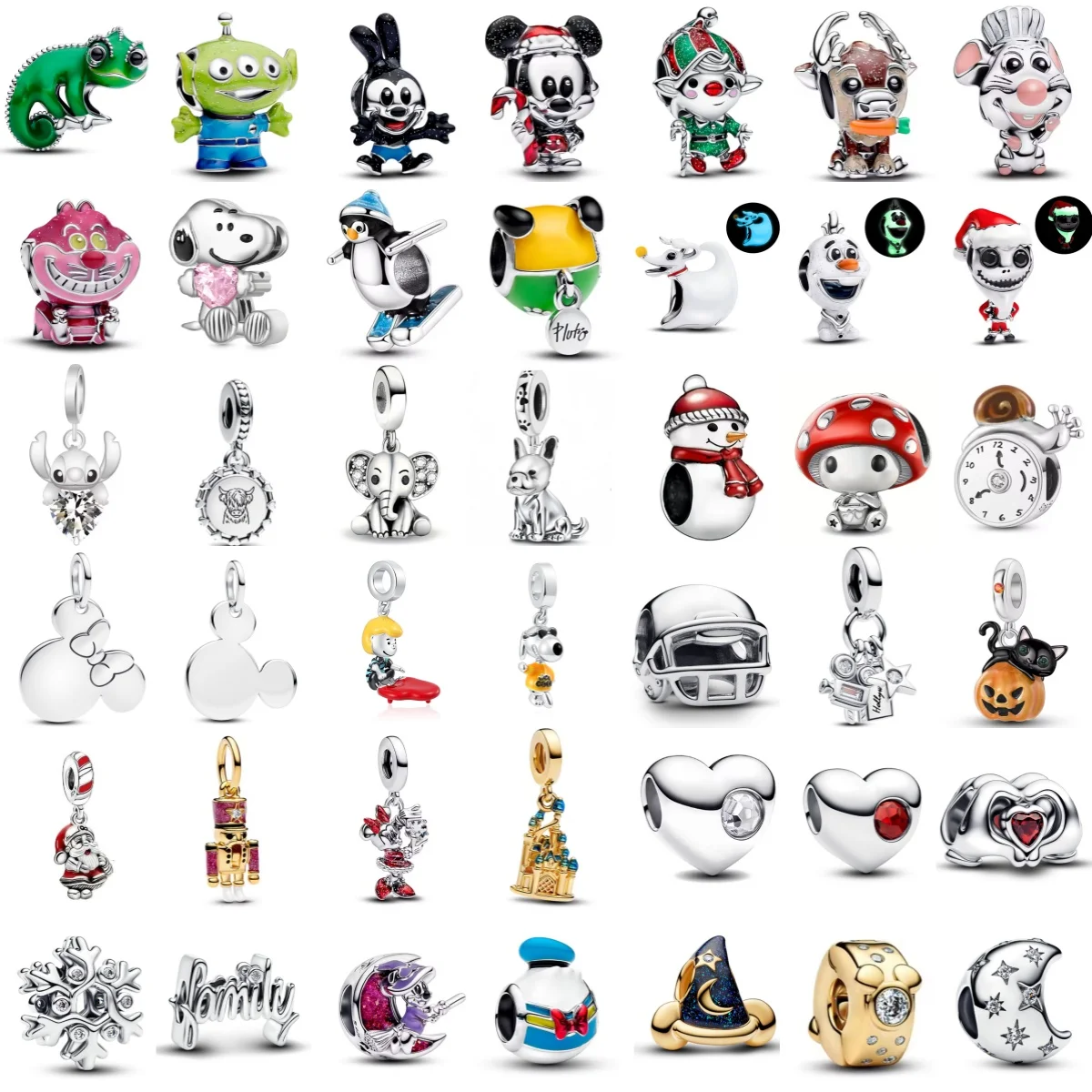 

Новый стерлингового серебра 925 пробы, пингвин, зеленая ящерица, трехуглазый кулон-монстр, подходит для оригинального европейского браслета, ожерелье, сделай сам, праздничный подарок