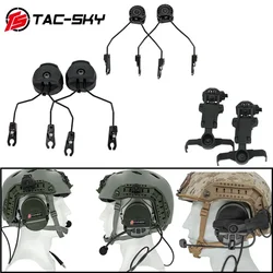 TS TAC-SKY Compatible with MSA Sordin Headset for ARC Track Helmets Airsoft Hunting Sport Tactical Helmet Adapter ARC Bracket