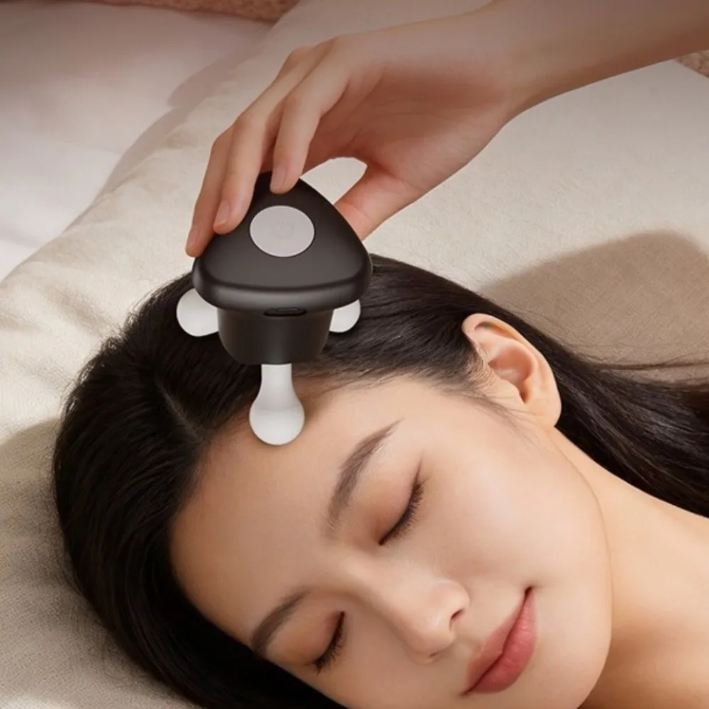 Mini Electric Scalp Massager 4 Adjustable Modes Kneading Portable USB Massage Device Portable Vibrating Body Massage Tool Arm