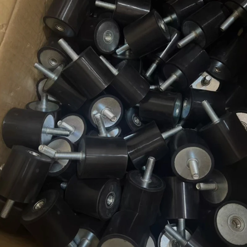 1Pcs VD-Type 30x15mm~70x35mm Cylindrical Inner Outer Thread Rubber Shock Absorber M8x23-M12x37 Silent Buffering Damping Isolator