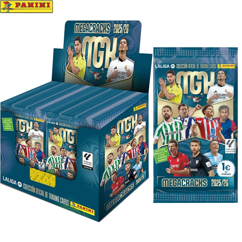 Nieuwe Seizoen 2023-2026 Panini Megacracks Liga Spaanse Trading Collection-kaarten, elk pakket bevat 6 kaarten
