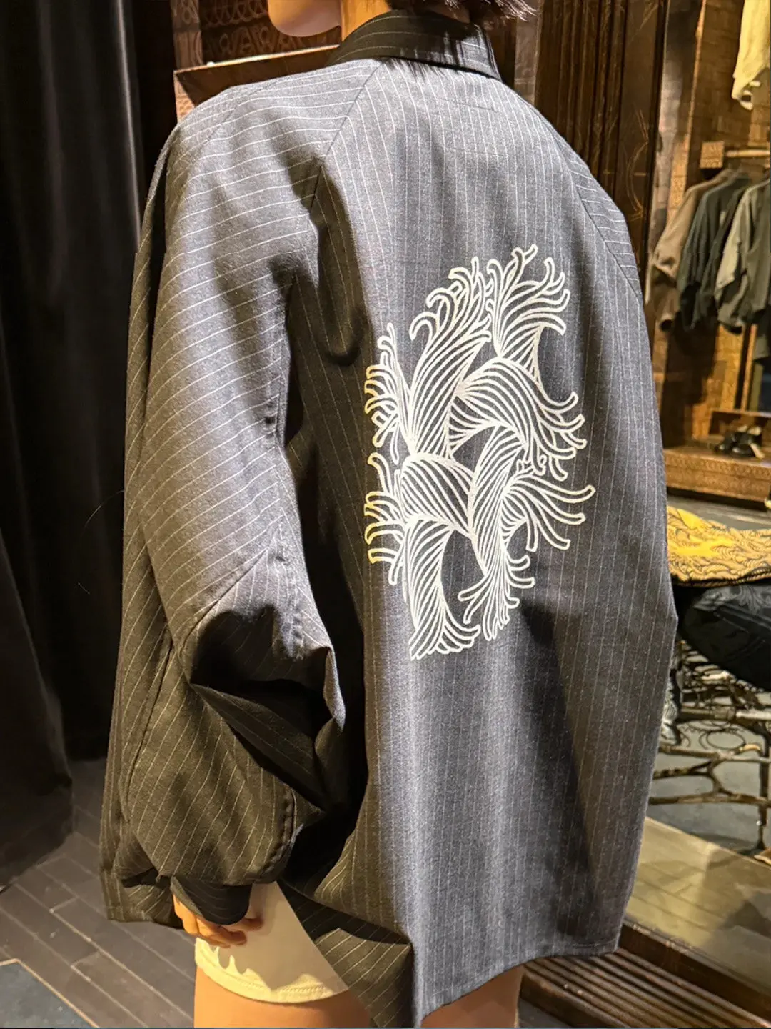 

Christopher Nemeth wool striped vintage knot shirt