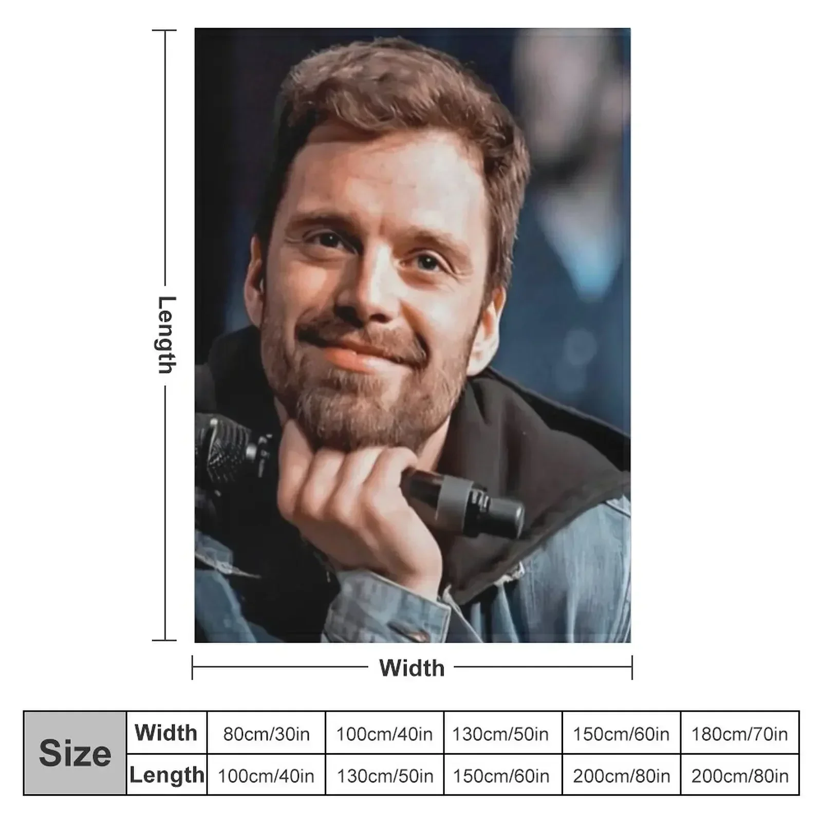 Sebastian Stan Throw Blanket Sofa Quilt for babies Blankets