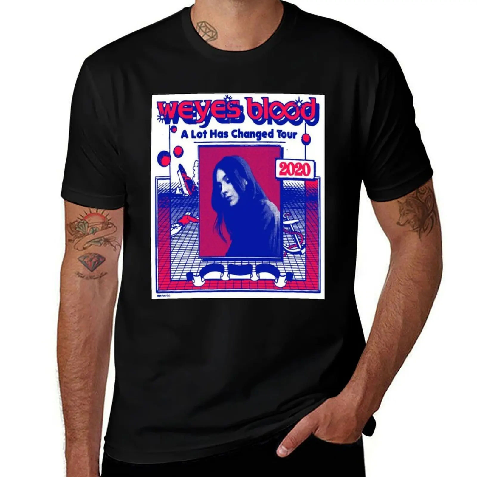 

weyes blood T-Shirt t shirts for man cotton soft t shirt for man T-Shirt