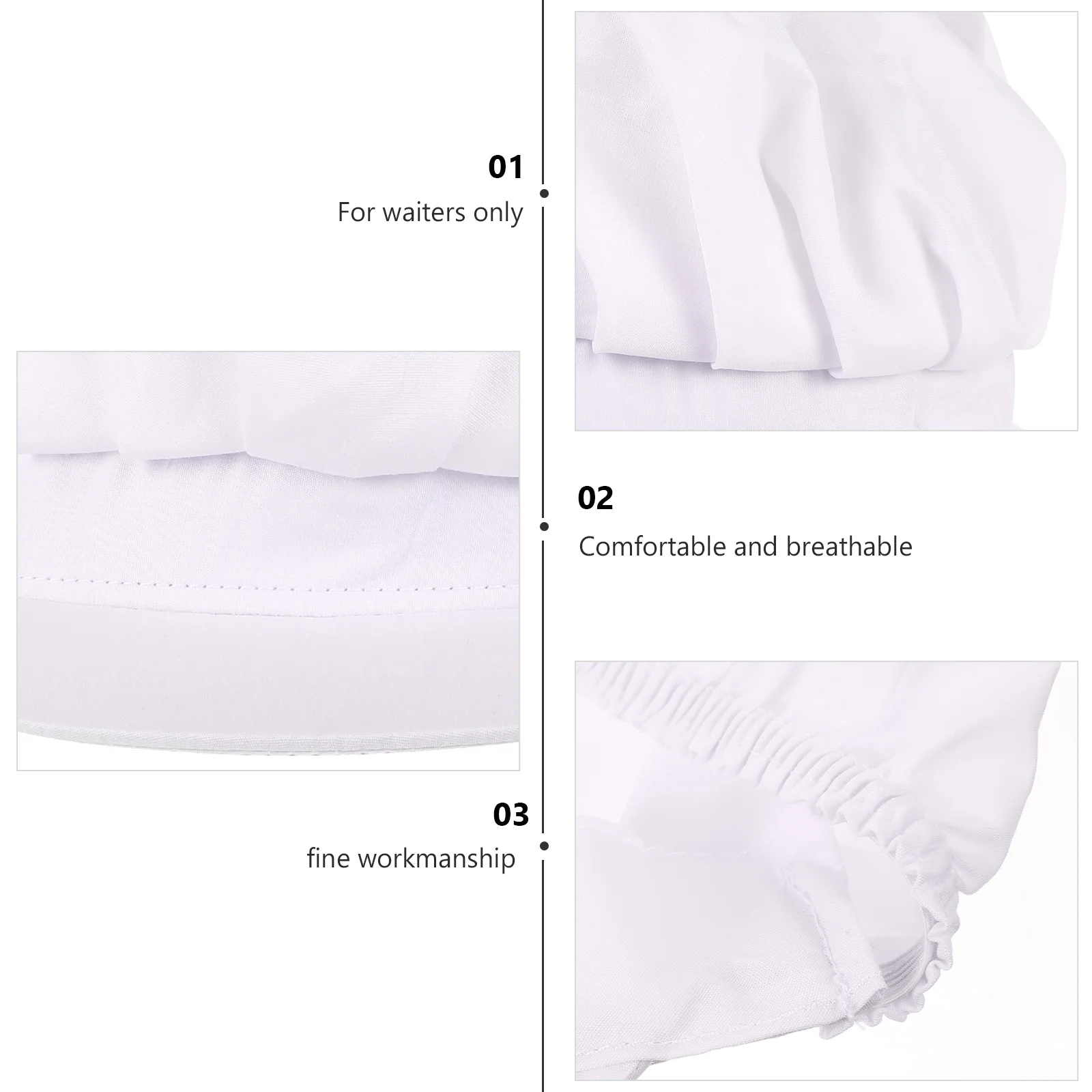 요리사 모자 남녀공용 세탁 가능 재사용 가능한 요리 모자 레스토랑 작업 통기성 먼지 모자 고탄력 조절 가능 남성 여성