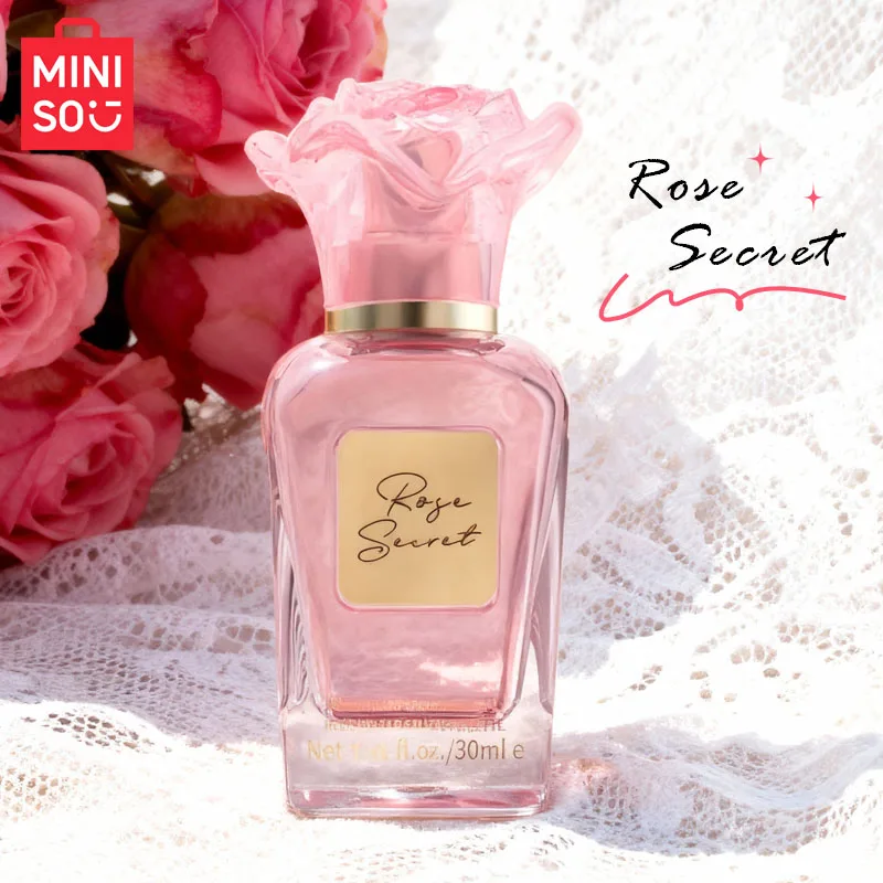 

MINISO ROSE SECRET Women Perfume Original Luxury Floral Fruity Eau De Toilette Designer Fragrance For Woman Body Spray 30ml