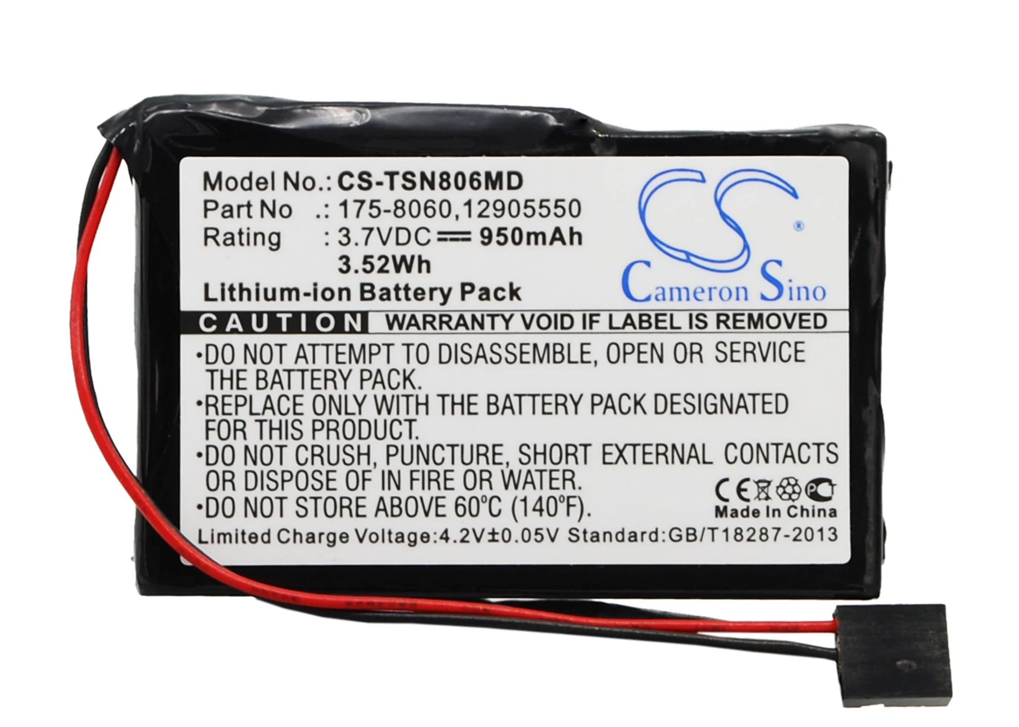 

CS Cameron Sino Kerui New 950mAh Replacement Battery for Multichannel pipettes, Novus Single