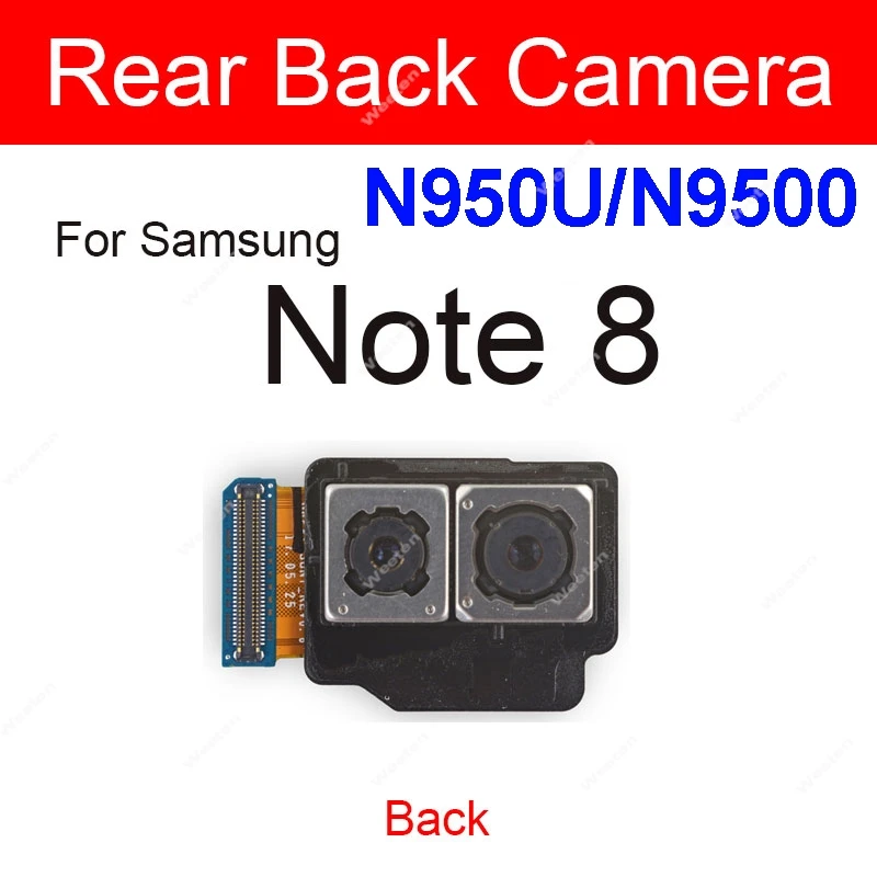 Front Rear Camera For Samsung Galaxy Note 8 /Note 9 Iris Scanning Camera Back Main Front Facing Camera Module Flex Cable Parts