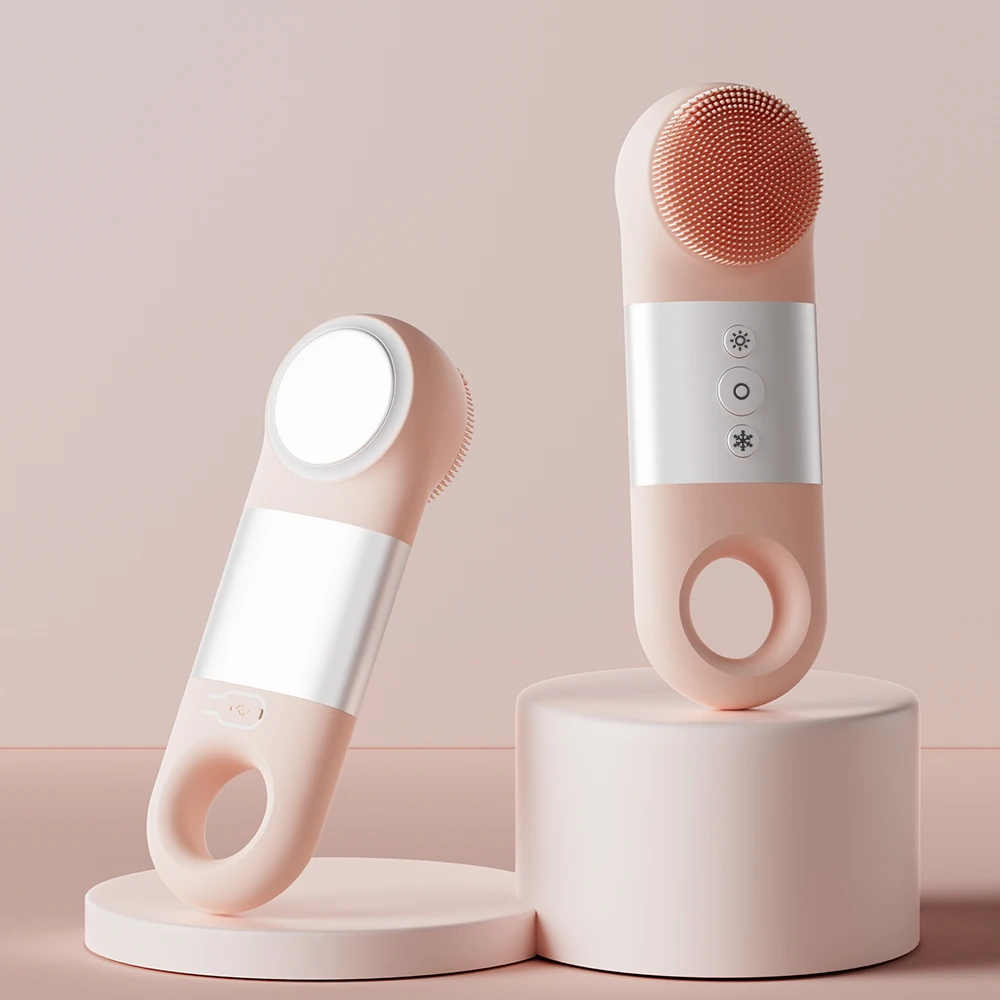 5 in 1 Skin Care Device Waterproof Soft Silicone Facial Cleaning Brush Washing Massager Electric Face Cleaning Brush