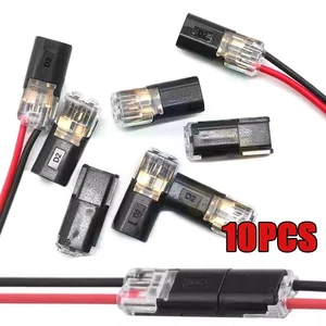 10PCS 2 Pin Way Plug  Automotive Electrical Connector Strip Terminal Connection Waterproof Electrical Connector Car Wire Cable