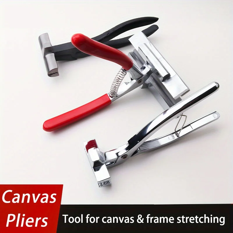 Canvas Pliers Wide-Mouth Alloy Professional Stretcher for Oil Painting and Framing Tool Spring Handle for Stretcher Bars Artist