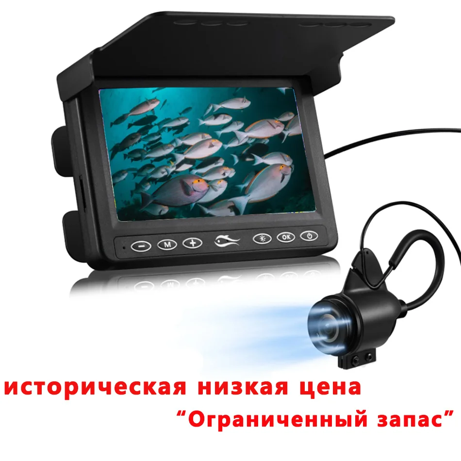 2024 4.3 inch Fi shing Fin der with IR for Diving chamber,1000TVL Under water fish ing cam era for Fish ing room,5000mAh battery