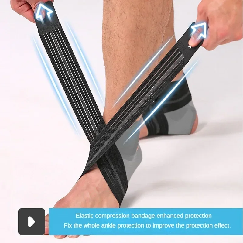 دعامة رياضية خفيفة الوزن لمنع الالتواء لدعم الكاحل لالتهاب اللفافة الأخمصية للكاحل المخفف لتخفيف التهاب وتر العرقوب
