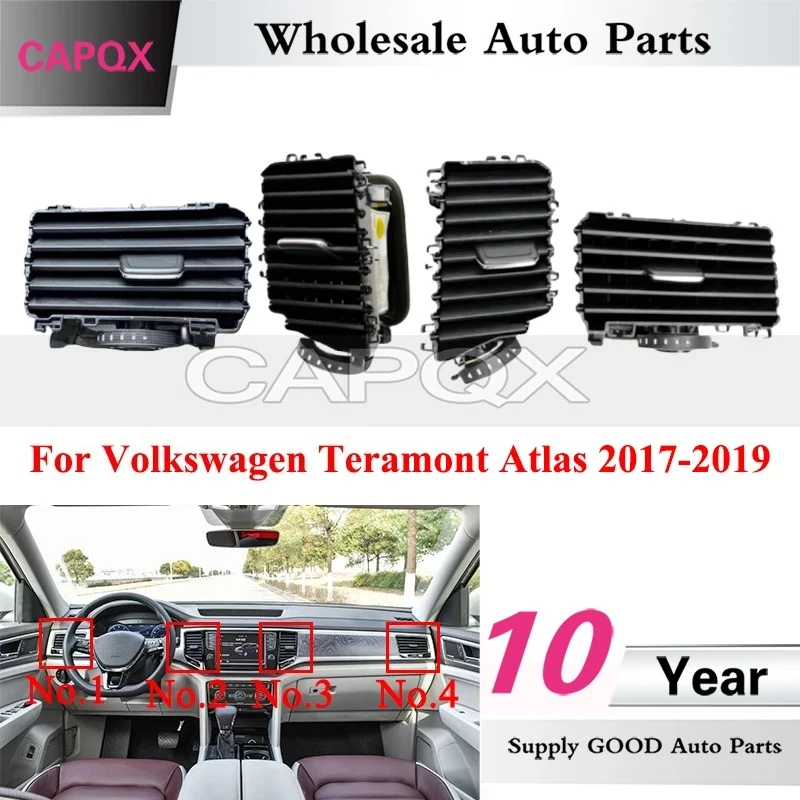 

CAPQX 1pc Air Conditioner Outlet For Volkswagen Teramont Atlas 2017-2019 Instrument Air Outlet Air Conditioner Vent AC Vent