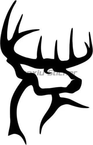 Fashion Cool Deer Head Vinyl Car Styling Creative Hunting Car Sticker and Decals