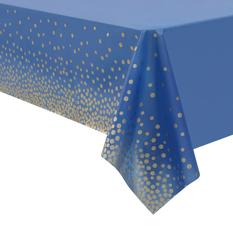 Premium Gold Dot Einweg-Tischdecke Wasserdichte Tischabdeckung für Geburtstagsfeiern Hochzeiten Babypartys Jubiläumsdekorationen – Detail 4