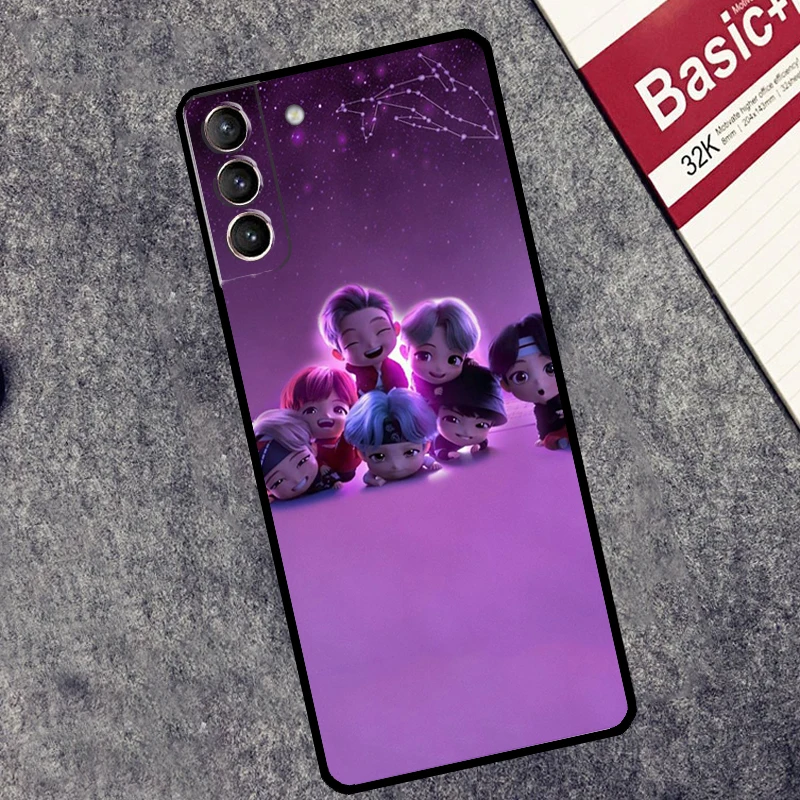 KPOP Korea Cover For Samsung Galaxy S24 Ultra S23 S22 S20 S21 FE S8 S9 S10 Plus Note 10 20 Ultra Case