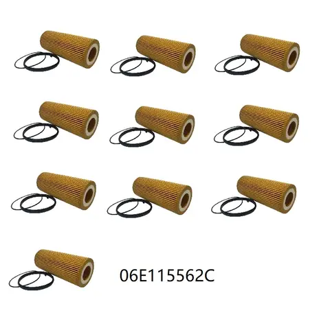 10PCS 오일 필터 포르쉐 카이엔 아우디 A4 B7 B8 A5 S5 A6 C6 C7 A7 A8 D3 D4 Q5 Q7 3.0 SQ5 VW TOUAREG 06E 115562 C 06E 115562 A