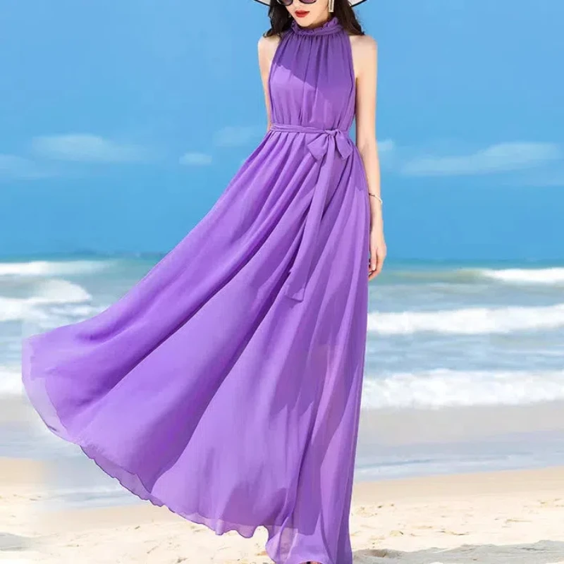 Versatile Formal Casual Dress Women in Summer with a Gentle Elegant Temperament Featuring a Waist Cinching Slimming Effect Ultra