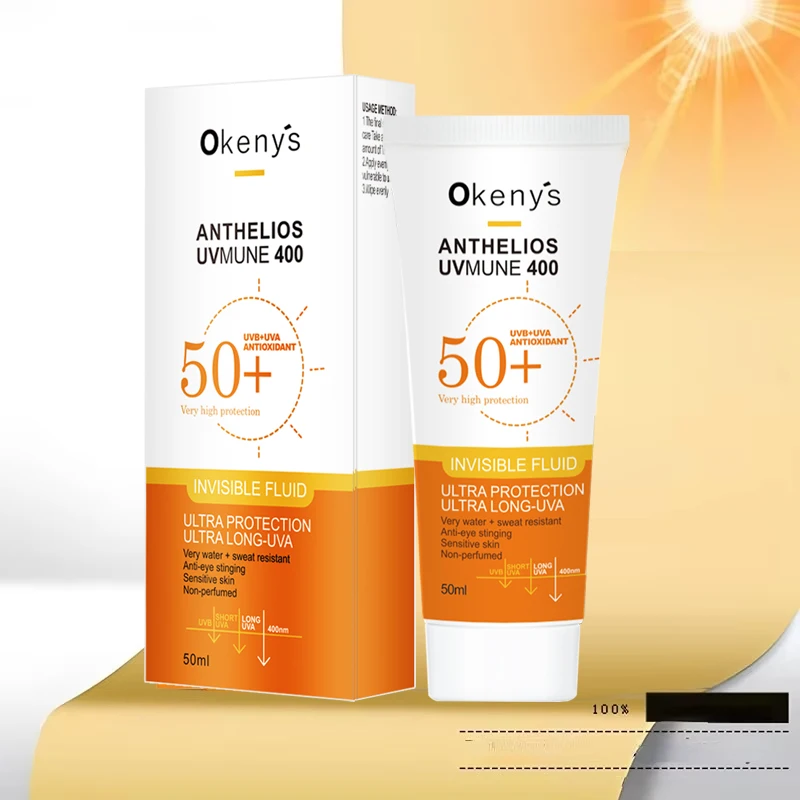 Okenys Original Face Crème Solaire Anthelios XL Anti-Brillance Fluide Invisible |   Anti-Imperfection Crème Solaire Corps Ultra SPF50 Blanchissante