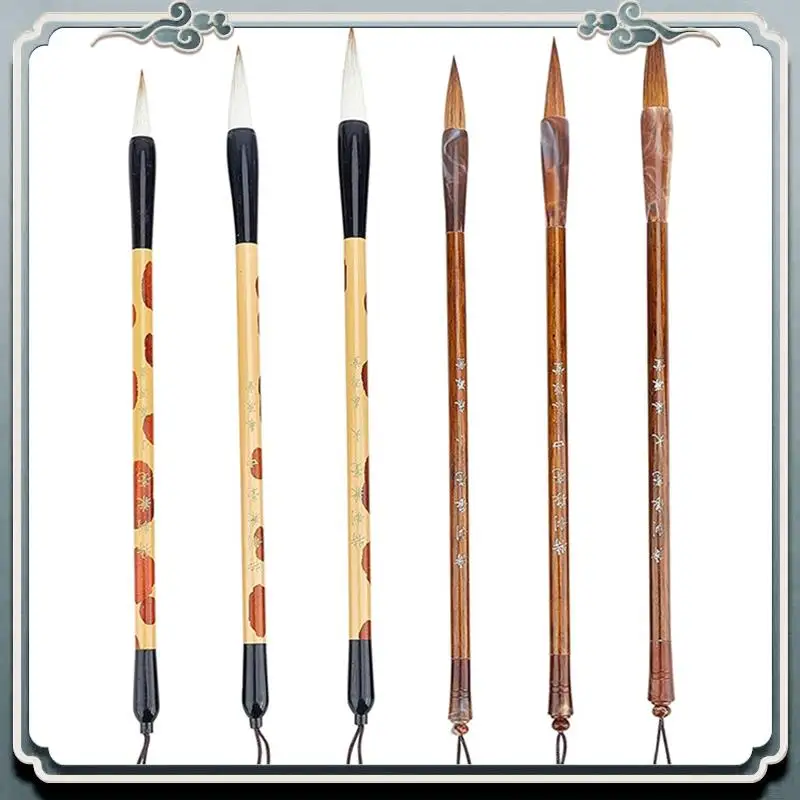 Premium 8PCS Chinese Calligraphy Brushes Watercolor Brushes Painting Writing Brush Brush Holder For Beginner