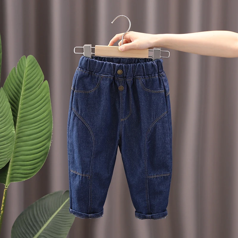 Baby Kids Boy Harem Pants Jeans Girl Cotton Joggers Pants Jeans Children Vintage Fashion Style Sweatpants Clothes Bottoms