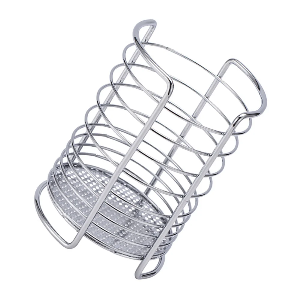 

Drain Rack Kitchen Steel Utensil Holder Large Caliber Chopstick Case Stainless Cutlery Drying Basket Storage Gadget Countertop