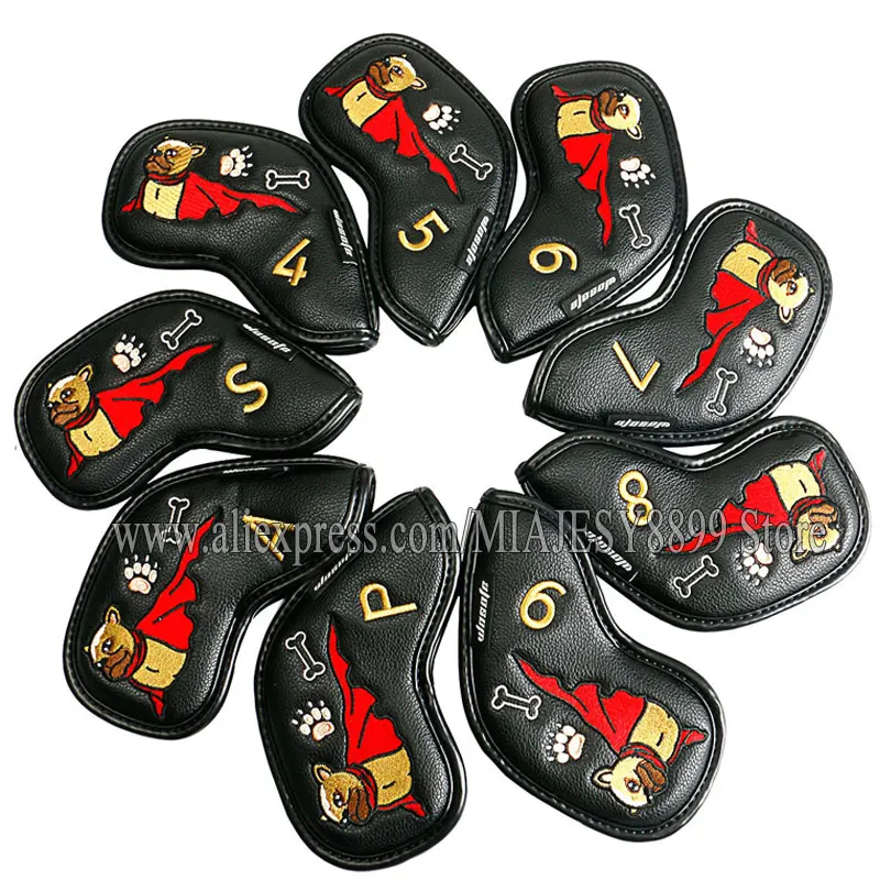 Golf Irons Headcover PU Irons Golf Headcover High Quality Golf Clubs Products Golf Accessorie 4/9PAS