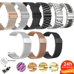 20mm Watch Band For Garmin Venu 2 Plus/Forerunner 55 245 645 Music/Vivomove HR/Vivoactive 3 Stainless steel Strap For women's me