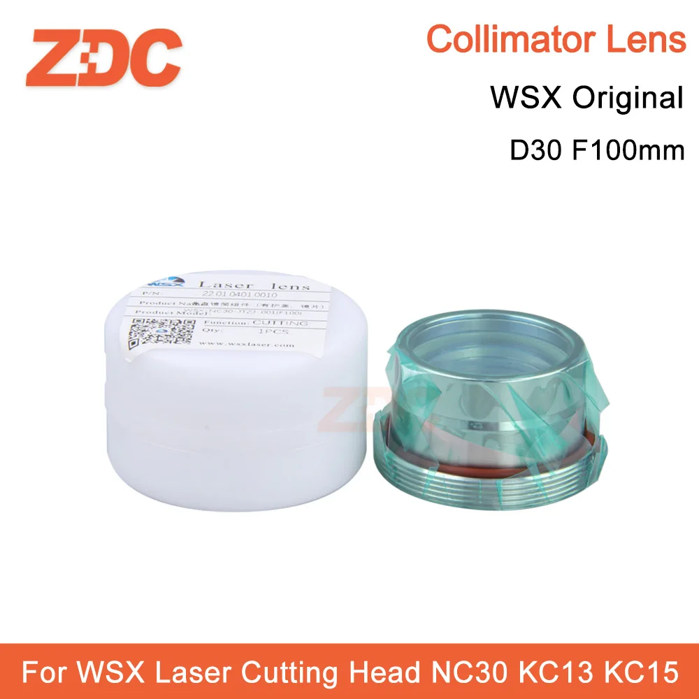 Imagem -02 - Cabeça de Corte a Laser de Fibra Zdc Lente Colimadora Original Foco Wsx D30 F100 125 150 mm Nc30 Kc13 Kc15
