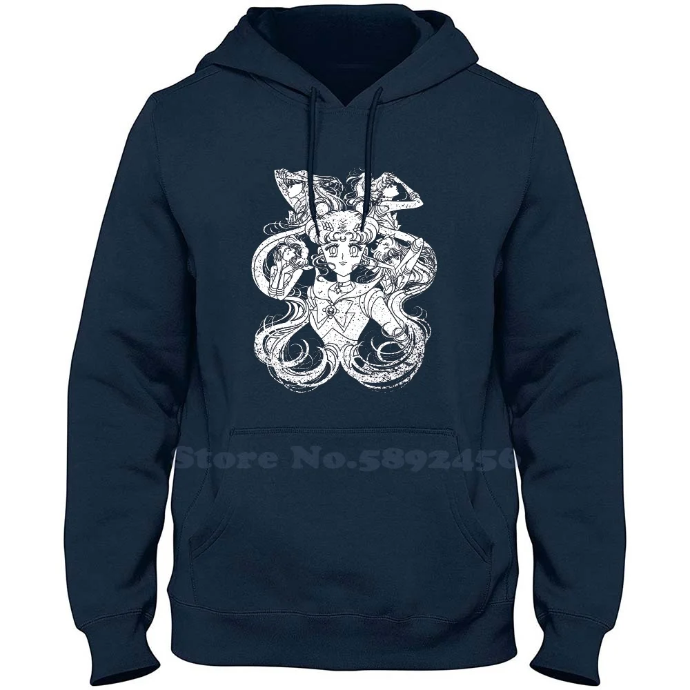 Moon Warrior Long Sleeve Sweatshirt Casual 100% cotton Hoodie