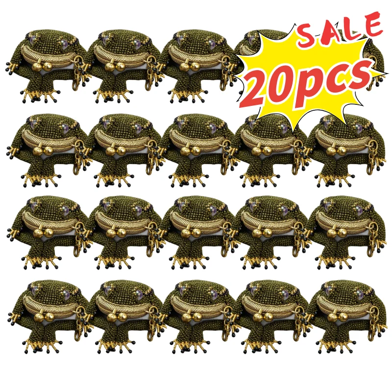 Beaded Frog Coin Purse Creative Animal Shaped Coin Storage Bag Portable Keychain Decor Pouch Bag 지갑 portamonete rana