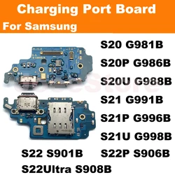 1pcs Charging Port Dock Connector Board Flex For Samsung S22 S21 S20 Plus Ultra G981B S901B USB Connector Dock Charger Cable