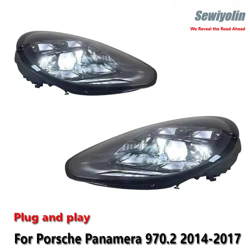

Car LED Headlight Parts For Porsche Panamera 970.2 2014-2017 DRL Brake Turn Signal Lamp Plug And Play