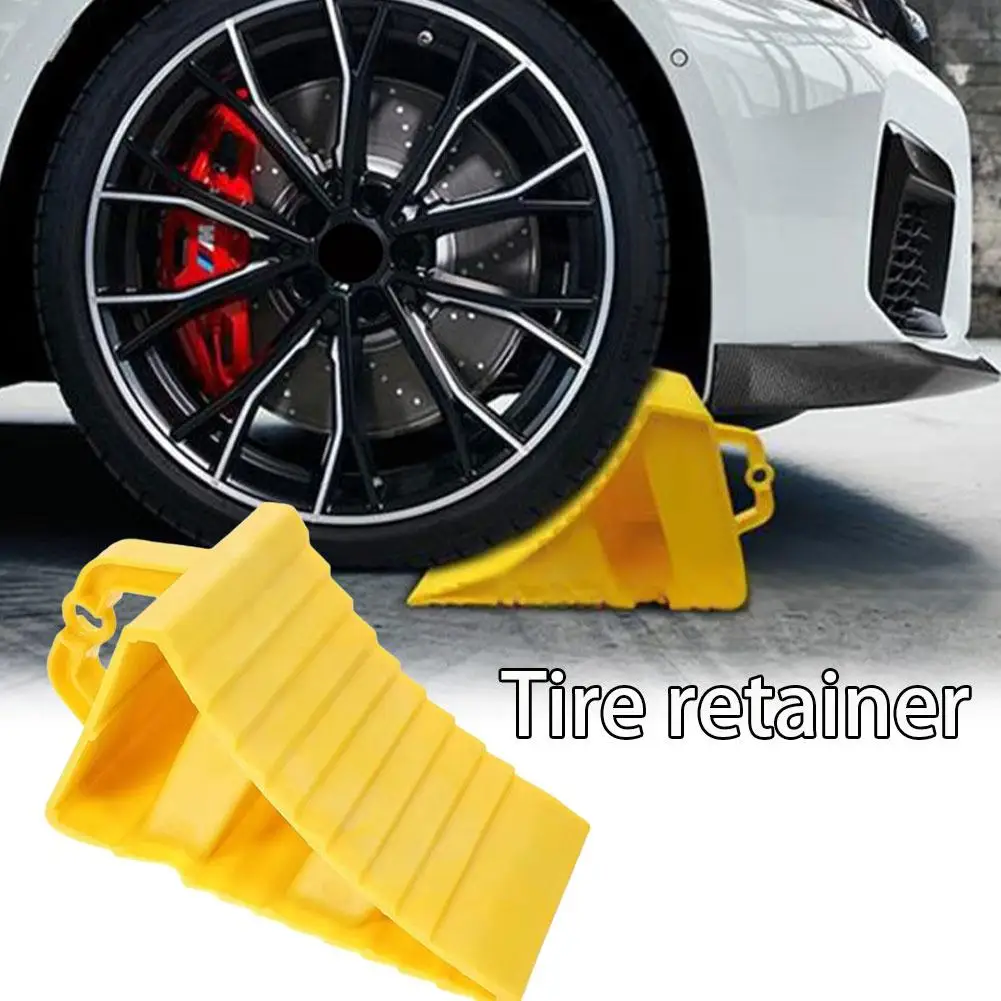 Parking Barrier Plastic Anti Slip Convenient Car Tire Parking Wedge Truck Brake Wheel Car Anti Slip Block