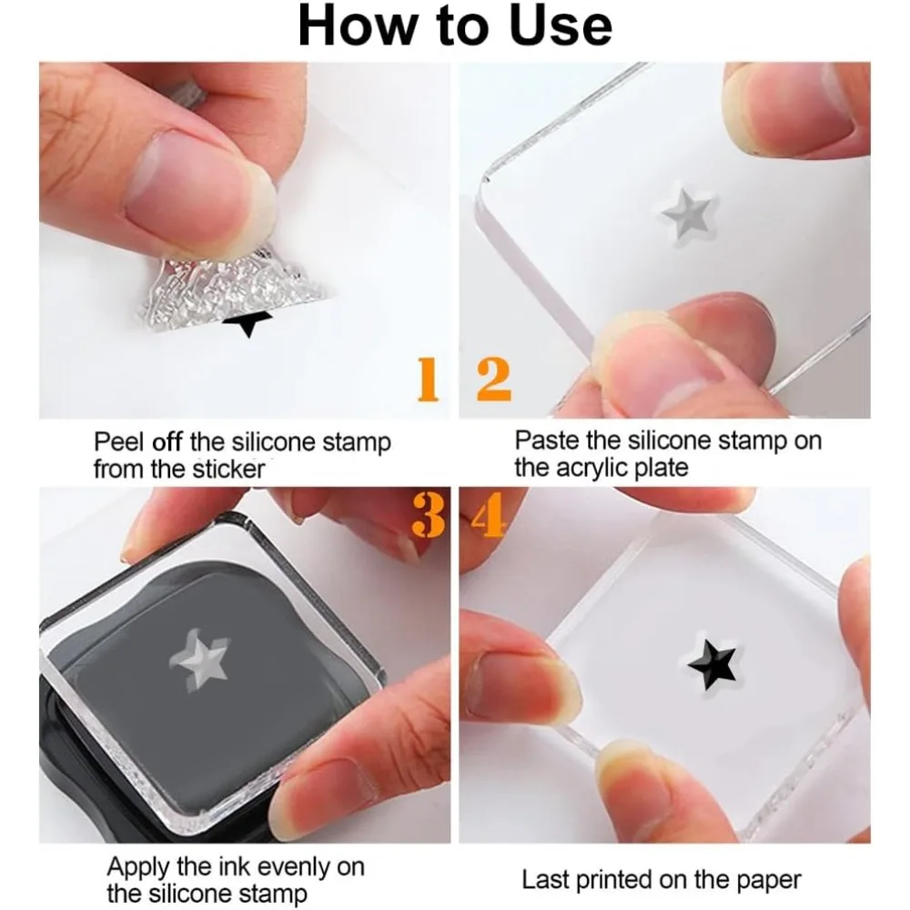 Astronaut Clear Stamps for Card Making Moon Clear Silicone Stamp Star Transparent Craft Seal Stamp Nebula Rubber Stamp