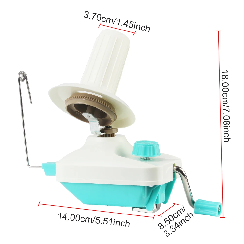 Winder Machine 0-35mm Thickness Clip Fiber Wool String Ball Hand Operated Yarn Winder for DIY Sewing Making Manual Handheld