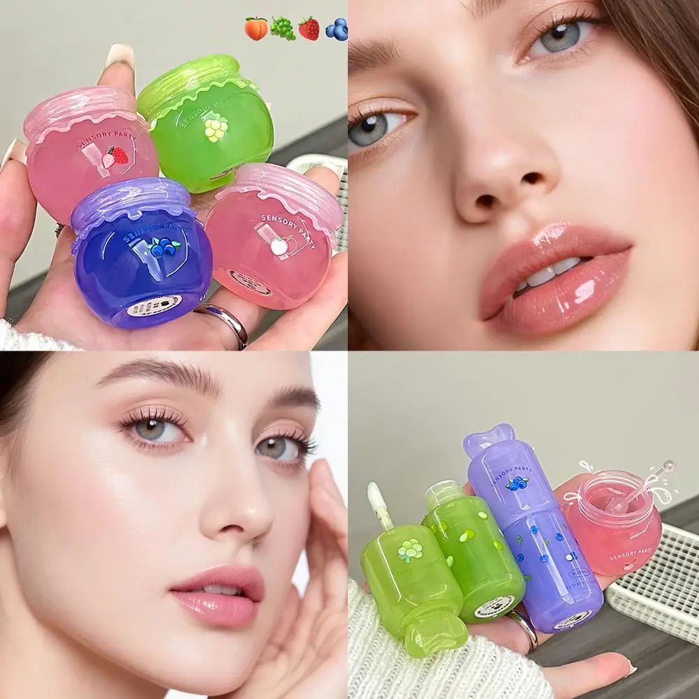 Feuchtigkeitsspendende Lippenmaske, Lippenbalsam mit fruchtigem Geschmack, reduziert Trockenheit, lindert tiefe Lippenlinien, Pflege, Feuchtigkeit M6Q0