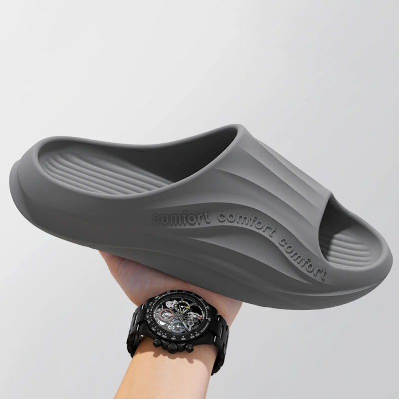 Women's Thick Platform Cloud Slippers EVA Soft Sole Pillow Slides Summer Beach Flip Flops Women Non Slip Bathroom Home Slippers image 5