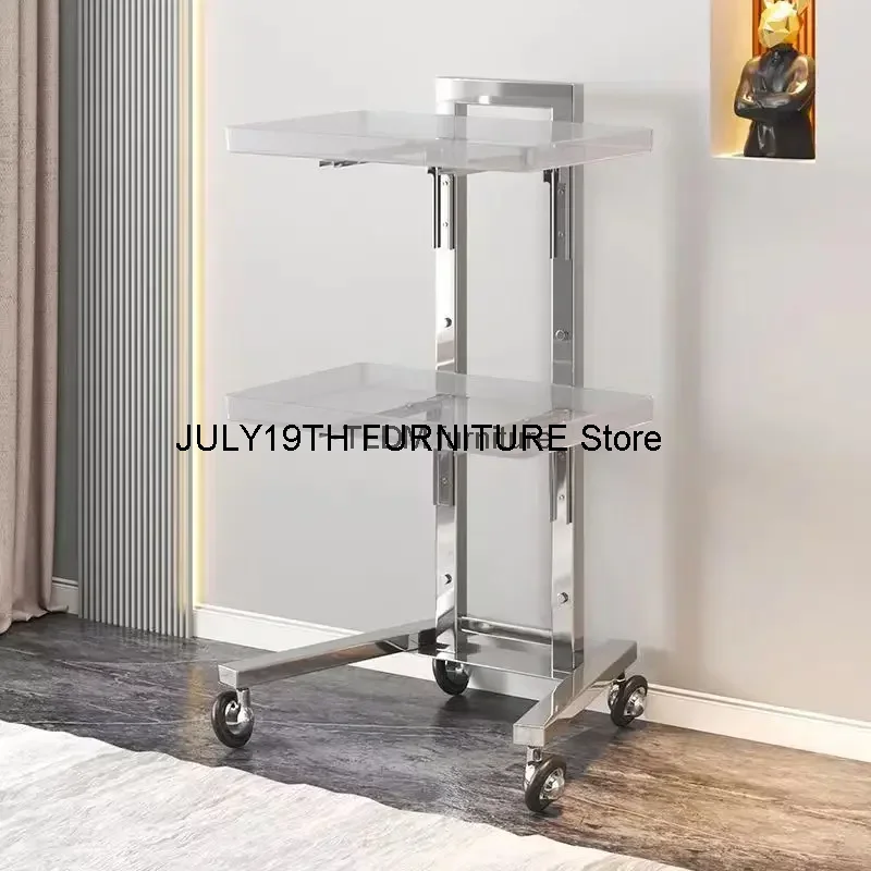 

Cosmetic Hairdresser Tattoo Salon Trolley Stainless Medical Salon Trolley Barber Carrello Portaoggetti Salon Furniture RR50ST