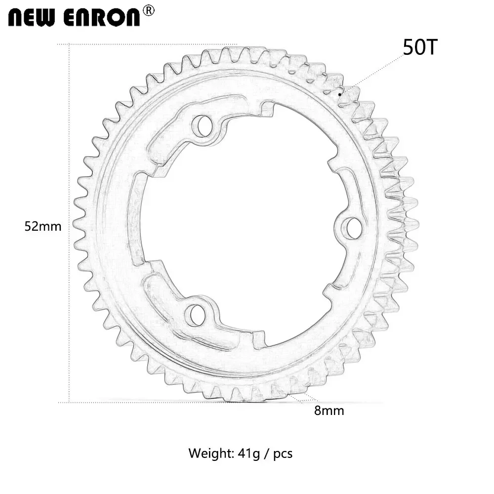 NEW ENRON 46T 50T 54T Mod Hard Steel Main Spur Gear 6449 6447X 6448X 6449X RC Cars for Adults Traxxas XMAXX MAXX REVO 2.0 XO-1