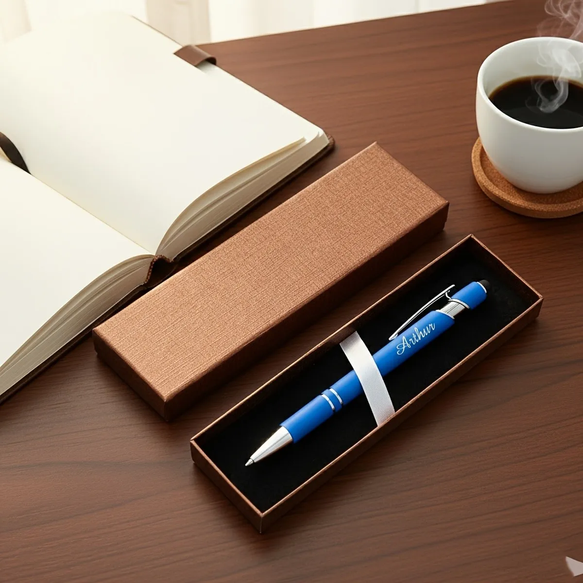 Gravierter Kugelschreiber mit personalisiertem Namen, 2-in-1-Metallstift mit exquisiter Geschenkbox, geeignet für den professionellen Geschäftsgebrauch – Detail 8