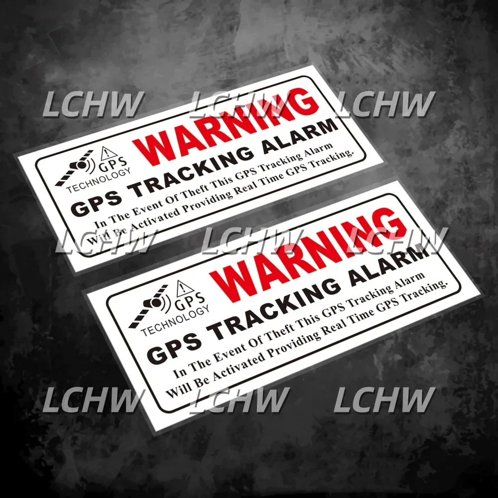 2x GPS Alarm System Sticker Bike Cycling Anti-theft Security Decal Waterproof