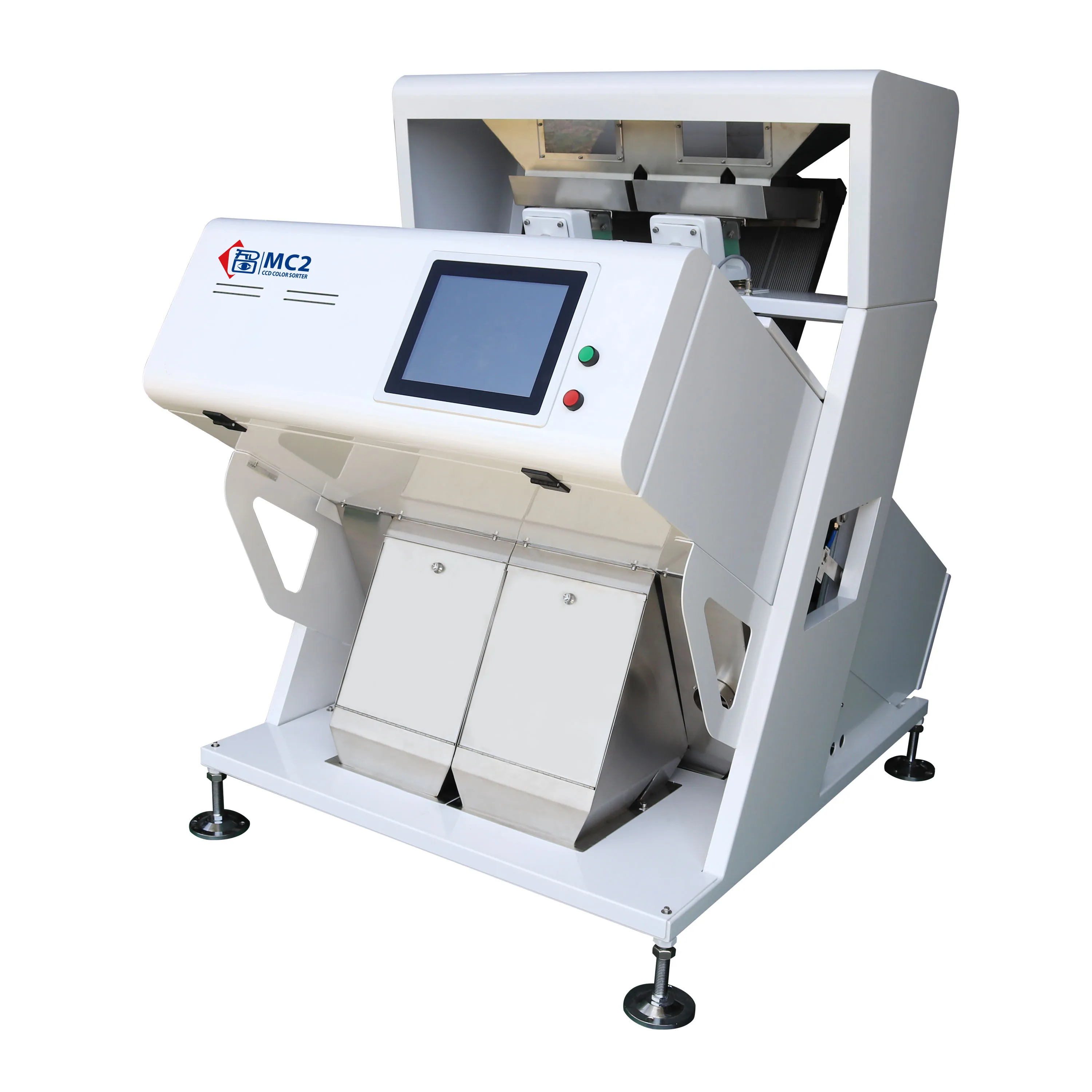 Clasificador de color agrícola 1-2TPH, molino de arroz automático pequeño personalizado, máquina de arroz/lentejas/sésamo