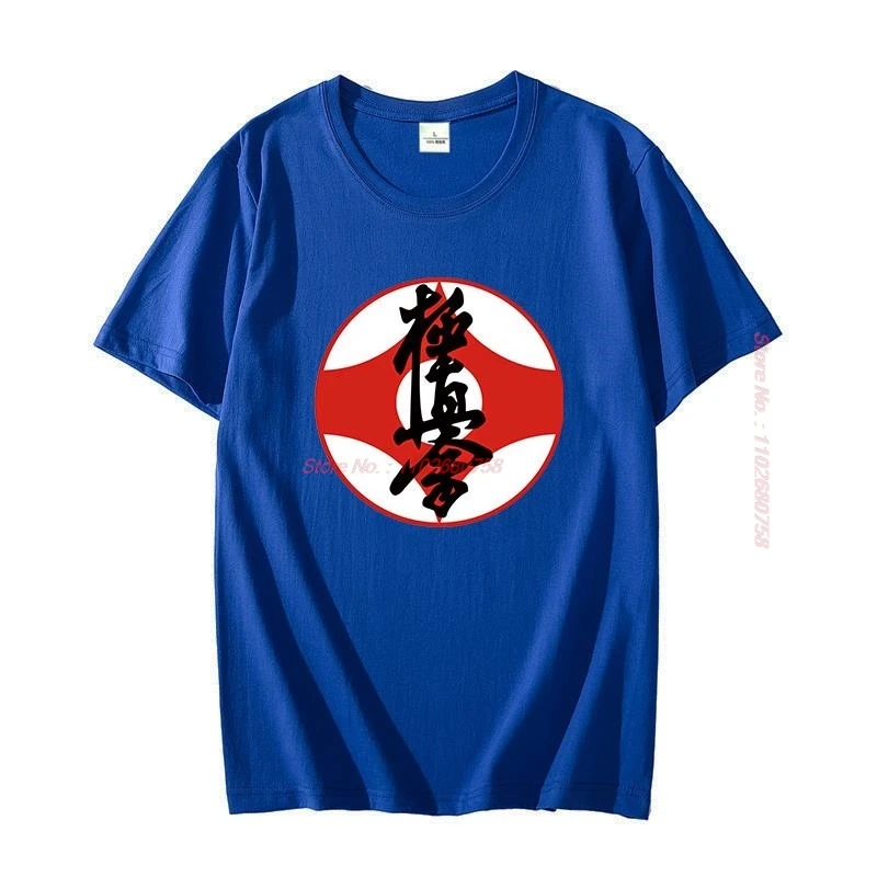 New Shirts And T-Shirts Japan Kanji Logo Karate Kyokushin Graphic T Shirts Big Size Short Sleeve T Shirt Cotton Man T Shirt