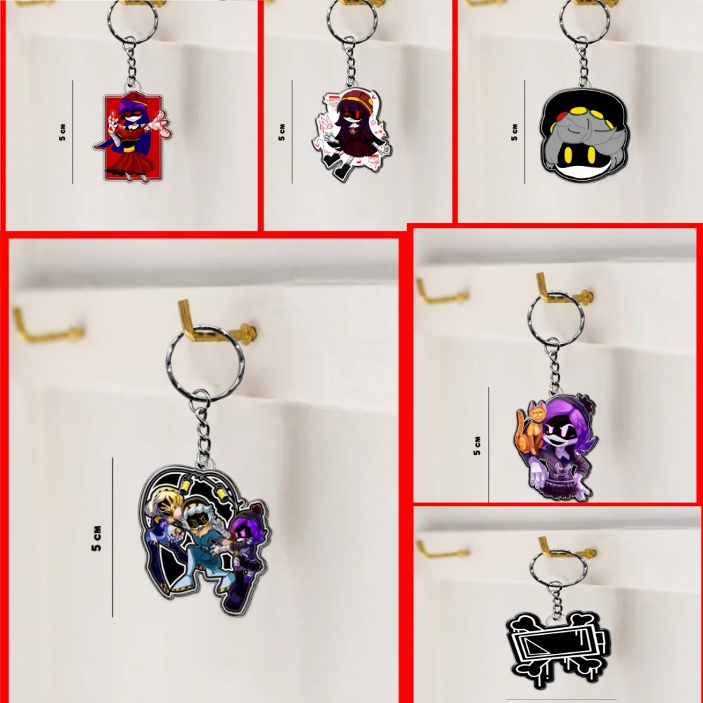 6CM Murder Drones GirlToys Kawaii Cartoon Anime Acrylic Keychain Soft Killers Little Robot Toys For Keychain Accessories Pendant