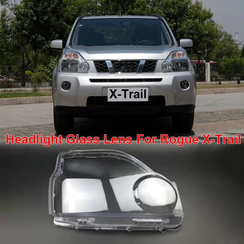 

Pair Front Lampshade Lamp Shell Headlamp lens glass Lens Shell for Nissan X-TRAIL Rogue 2007-2011 Headlight Shade Lens